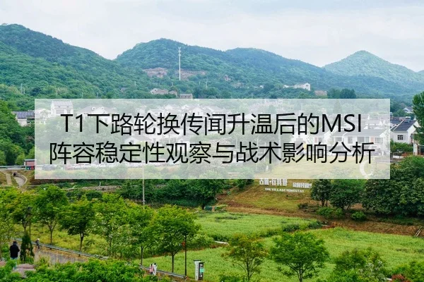 T1下路轮换传闻升温后的MSI阵容稳定性观察与战术影响分析